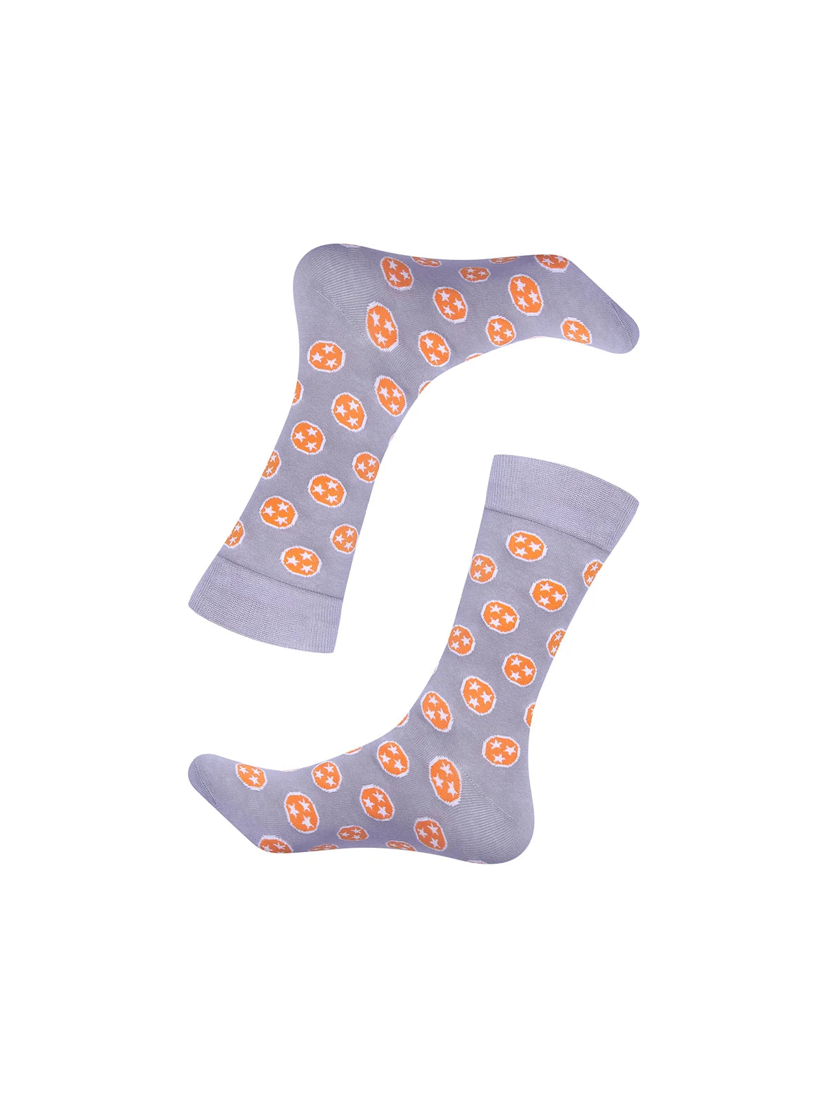 Barrel Down South Tennessee Tri-Star Dark Grey & Orange Socks