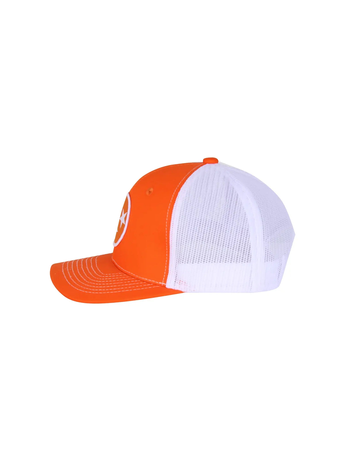 Barrel Down South Tennesee Tri Star Patch Hat Orange & White Tennesse Vols Game Day