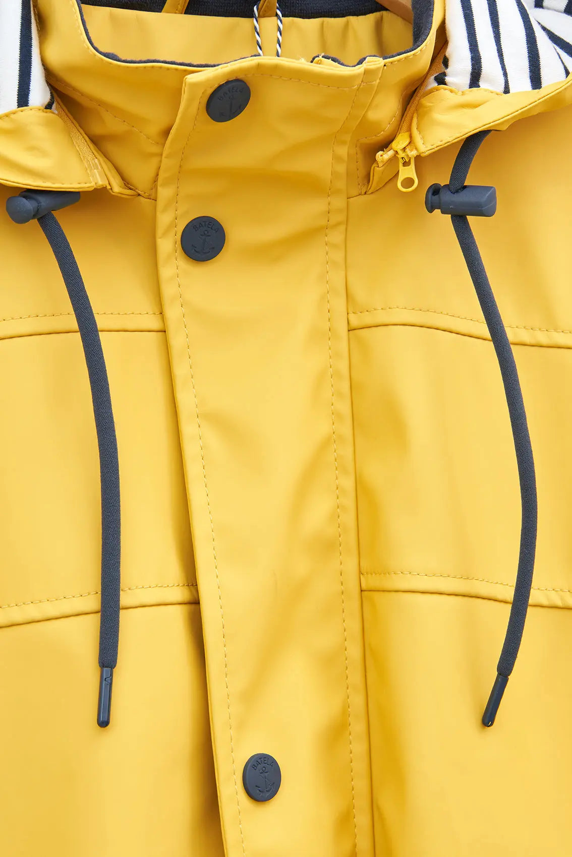 Batela Men's Raincoat with Striped Lining AM Yellow