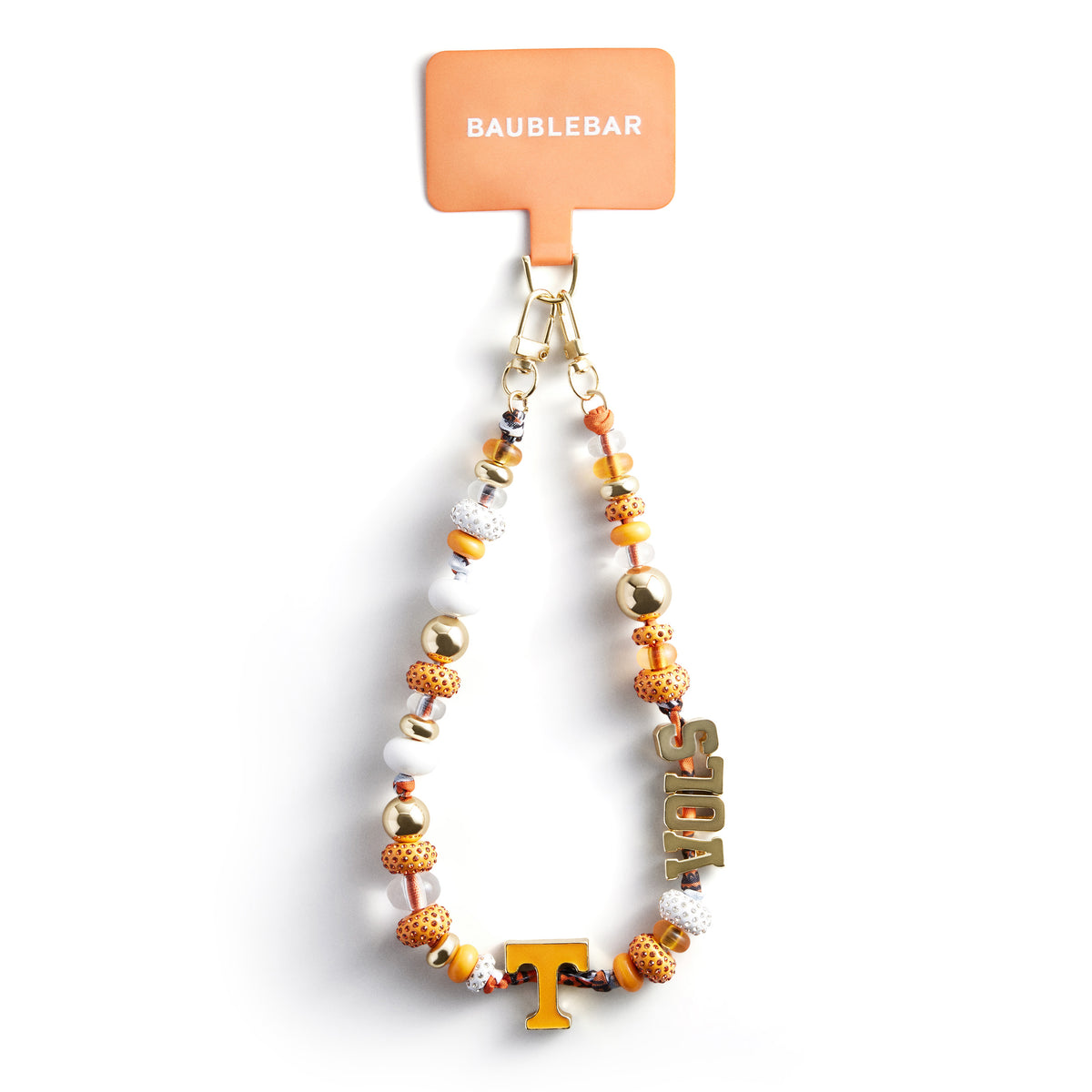 BaubleBar® University of Tennessee Beaded Bandana Phone Charm