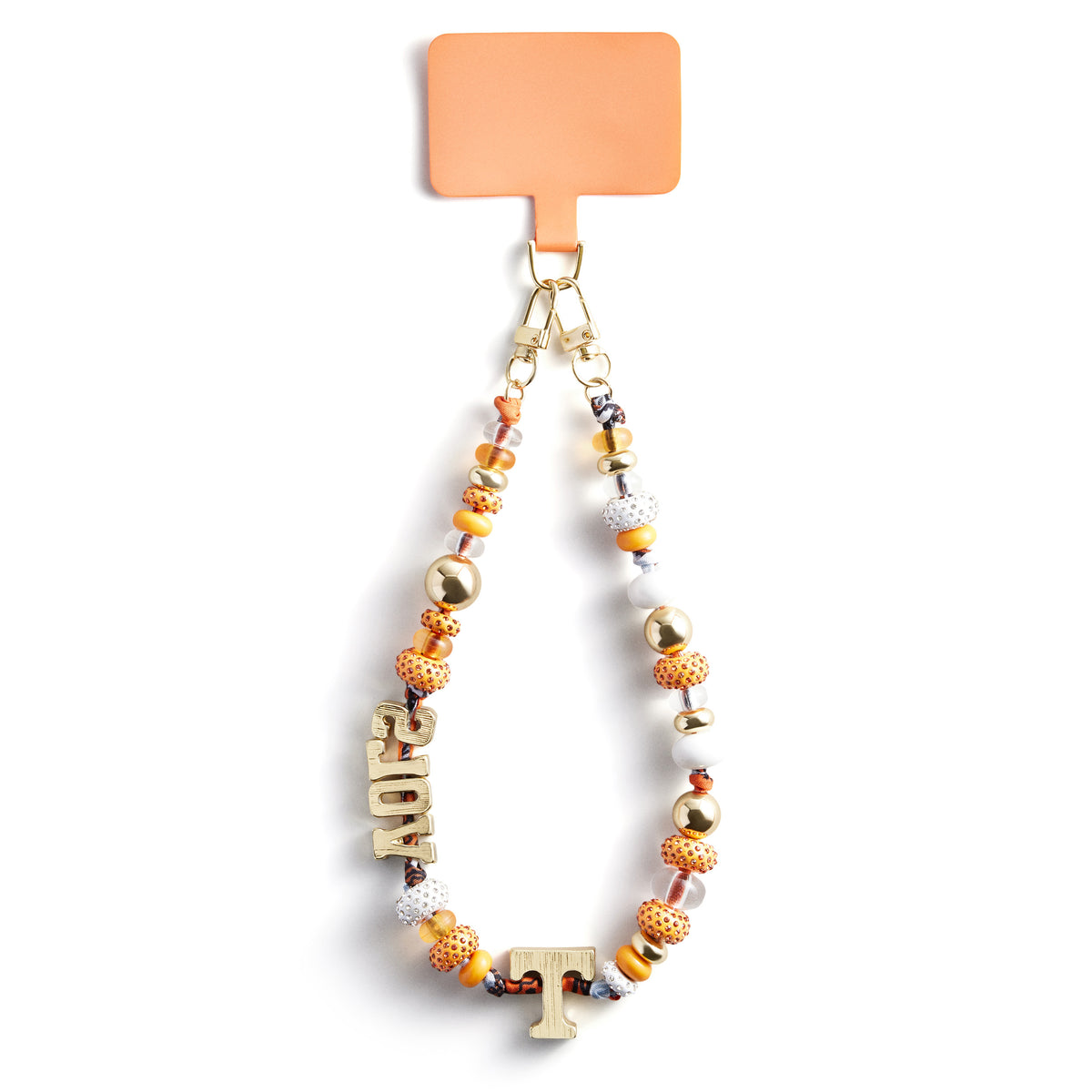 BaubleBar® University of Tennessee Beaded Bandana Phone Charm