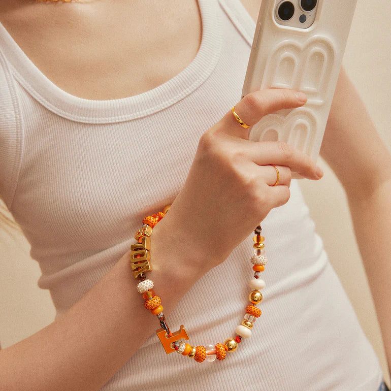 BaubleBar® University of Tennessee Beaded Bandana Phone Charm