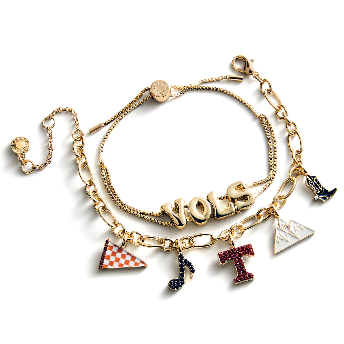 BaubleBar® Tennessee Charm Slogan Bracelet Set