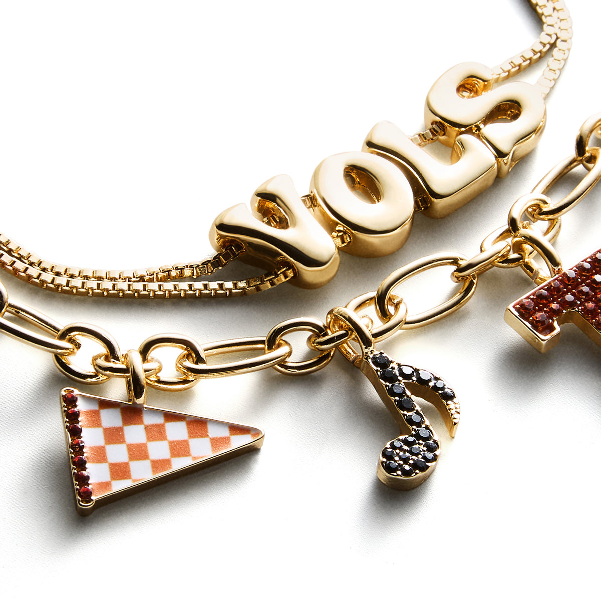 BaubleBar® Tennessee Charm Slogan Bracelet Set