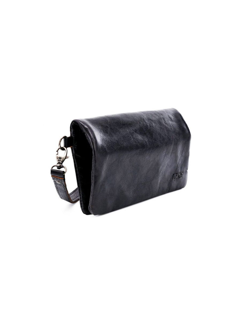 BEDSTU cadence convertible crossbody clutch wallet in black rustic leather