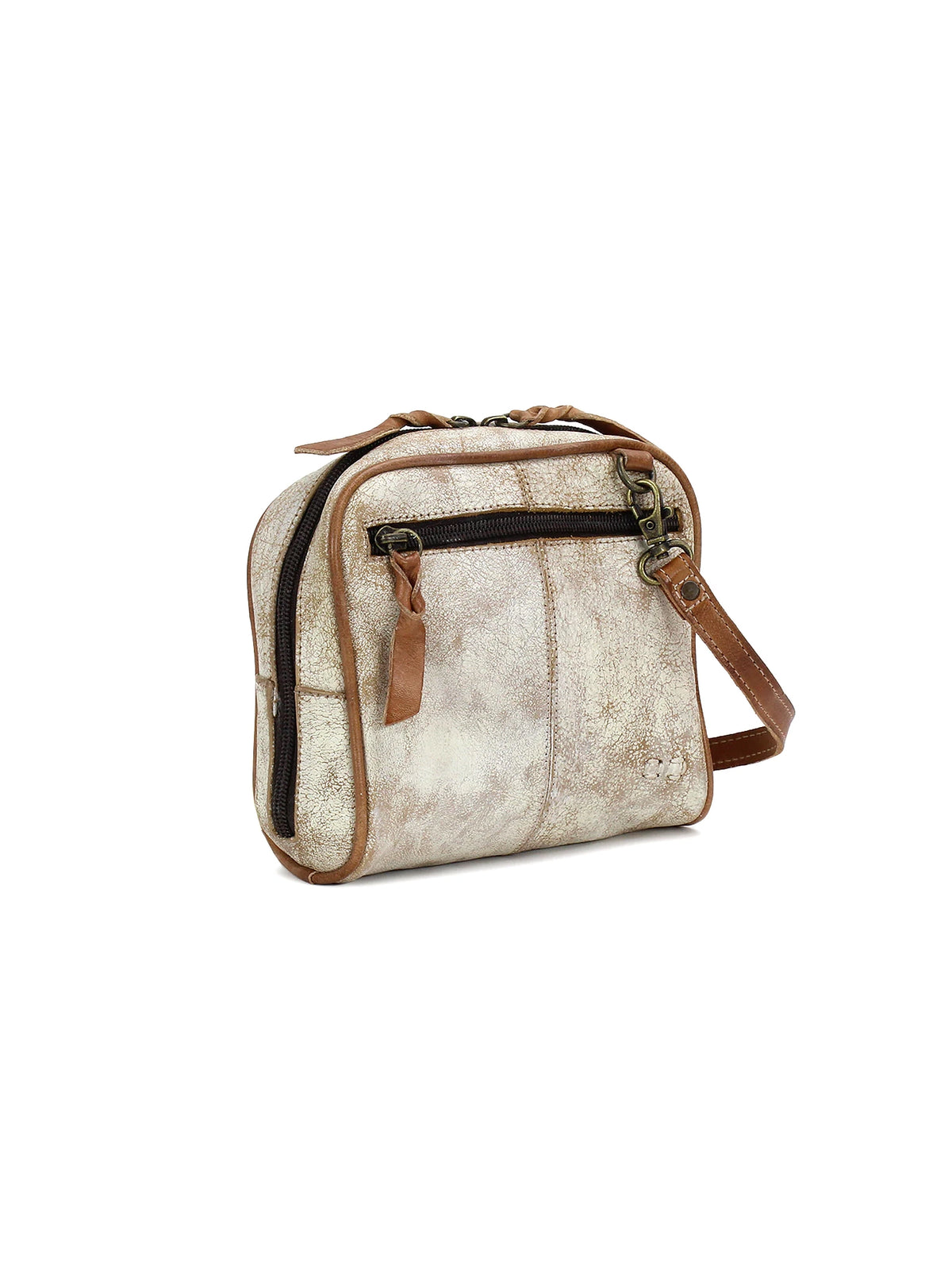 BEDSTU capture two-tone crossbody bag in nectar luxe tan rustic leather