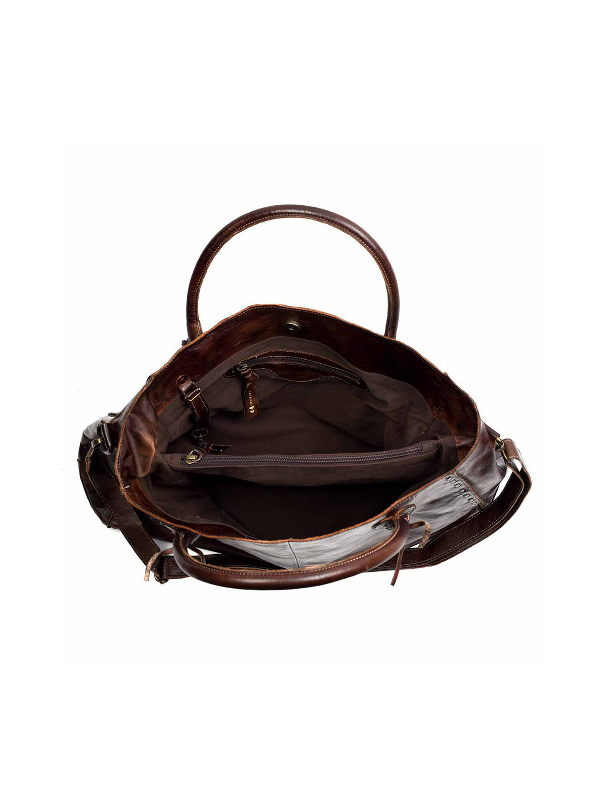 bedstu rockaway handbag in teak rustic