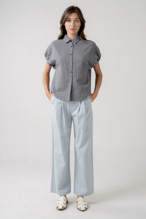 Modern Structure Pleated Trouser