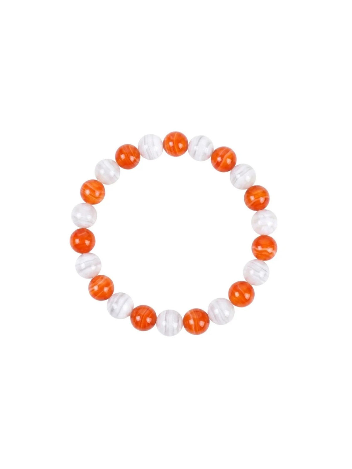 Big Orange Chunky Beaded Bracelet