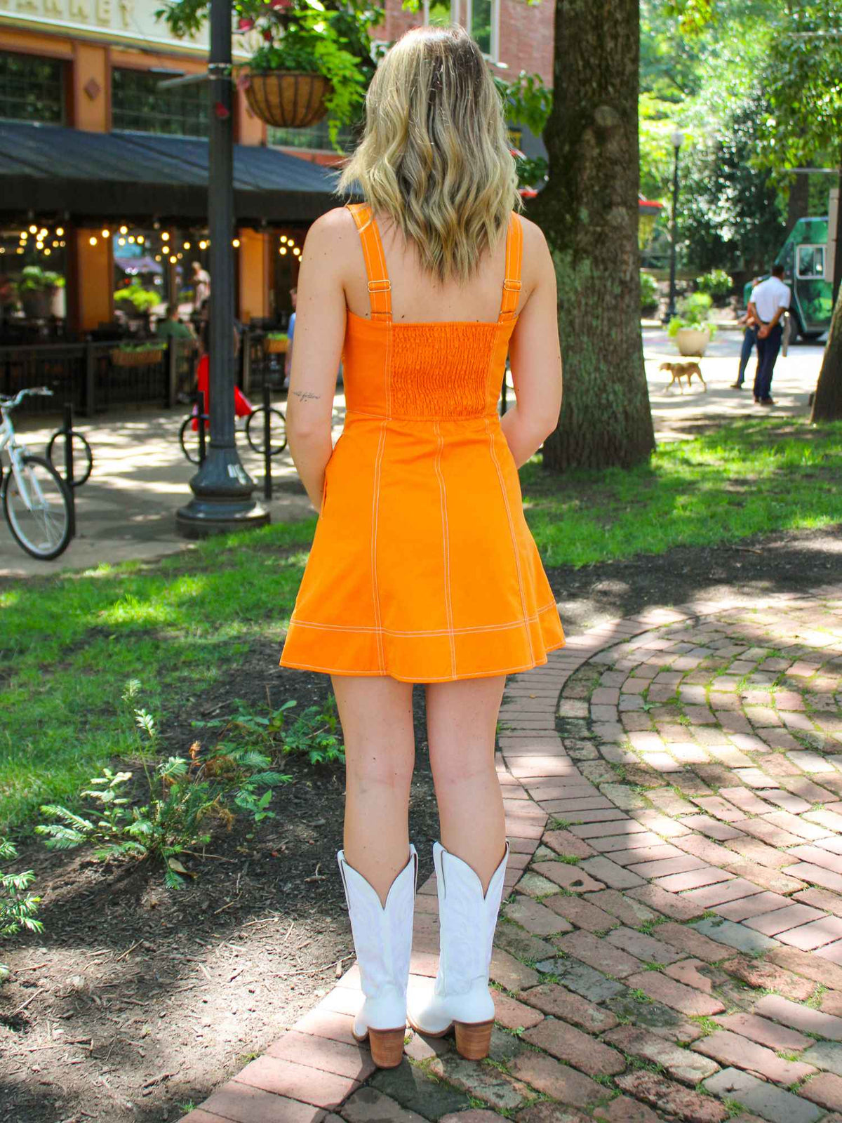 Big Orange Spirit Mini Dress Orange