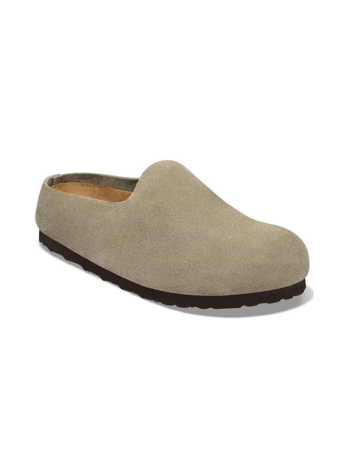 BIRKENSTOCK Amsterdam Wrapped Suede Taupe Narrow