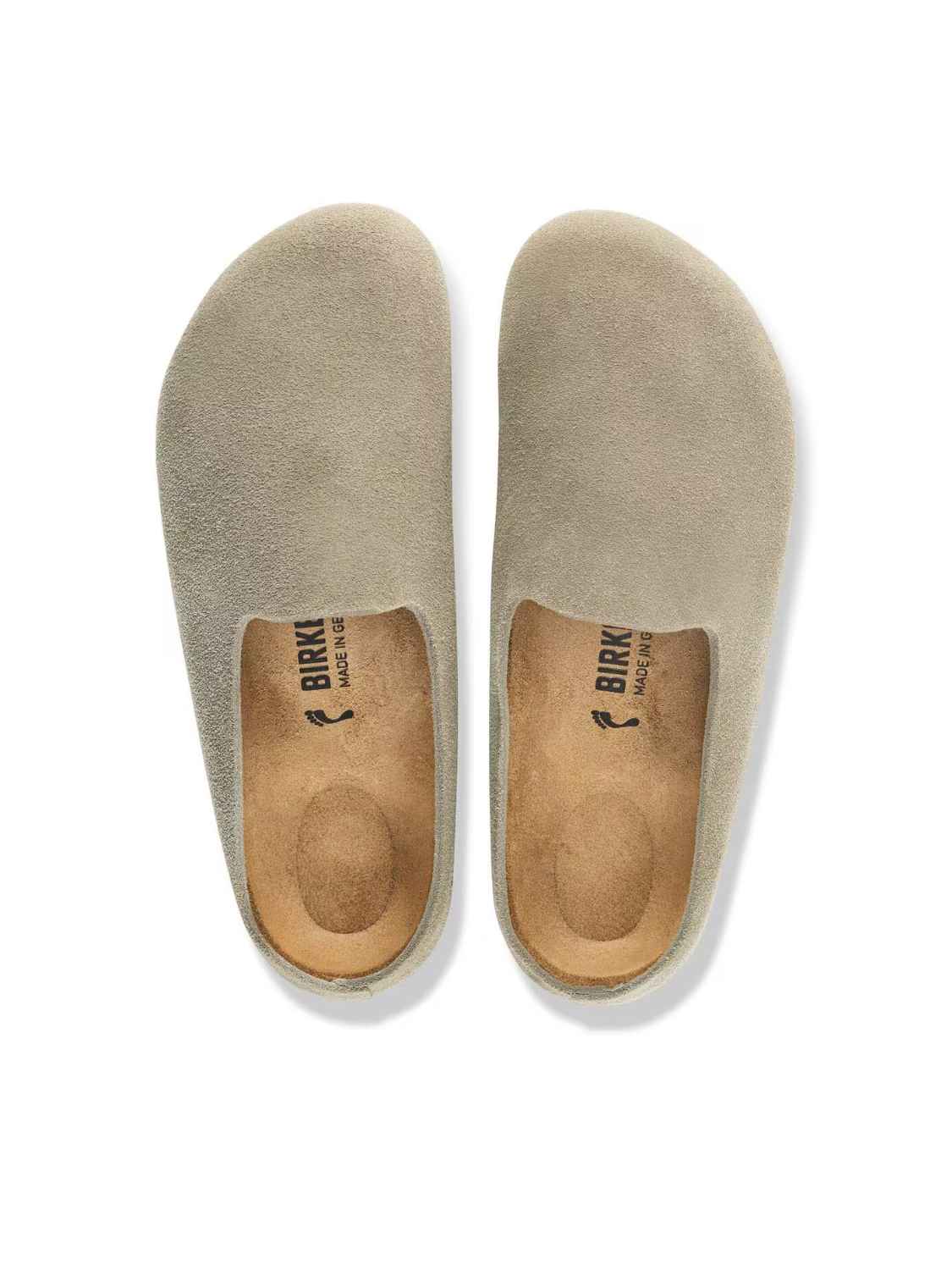 BIRKENSTOCK Amsterdam Wrapped Suede Taupe Narrow