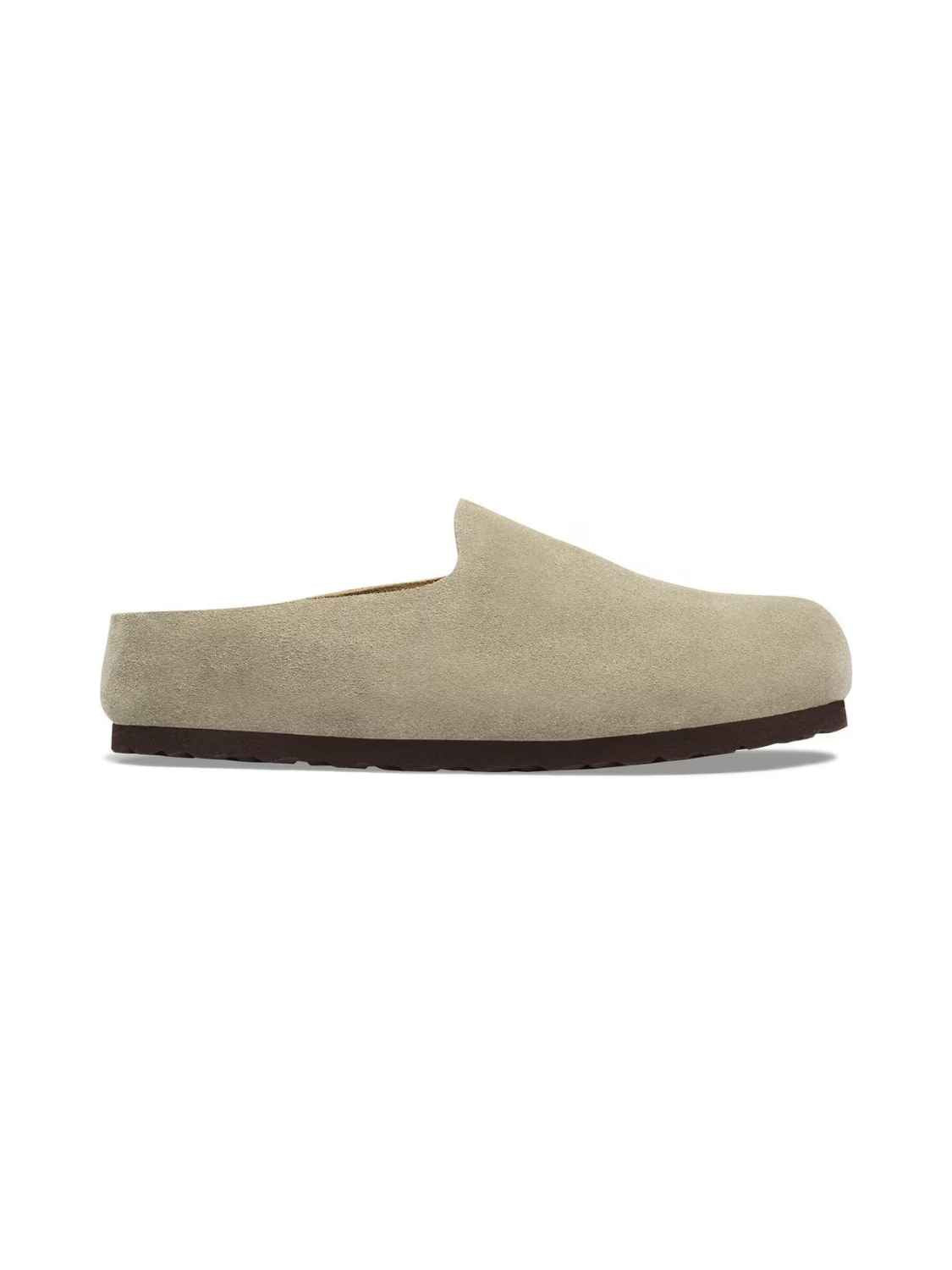 BIRKENSTOCK Amsterdam Wrapped Suede Taupe Narrow