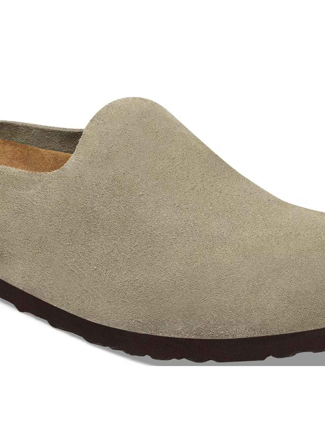 BIRKENSTOCK Amsterdam Wrapped Suede Taupe Narrow