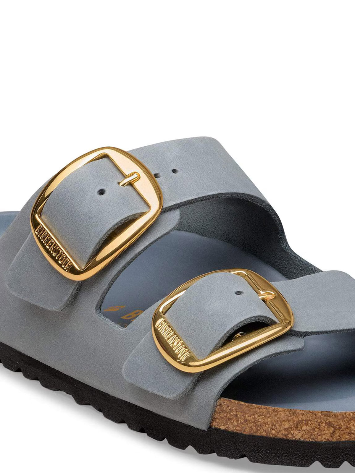BIRKENSTOCK Arizona Big Buckle in Oiled Leather Basalt Gray Narrow