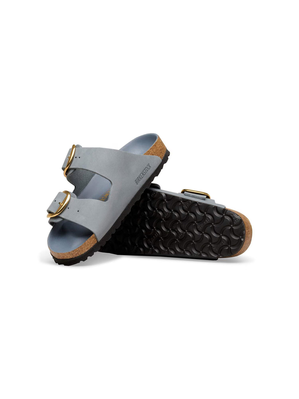 BIRKENSTOCK Arizona Big Buckle in Oiled Leather Basalt Gray Narrow