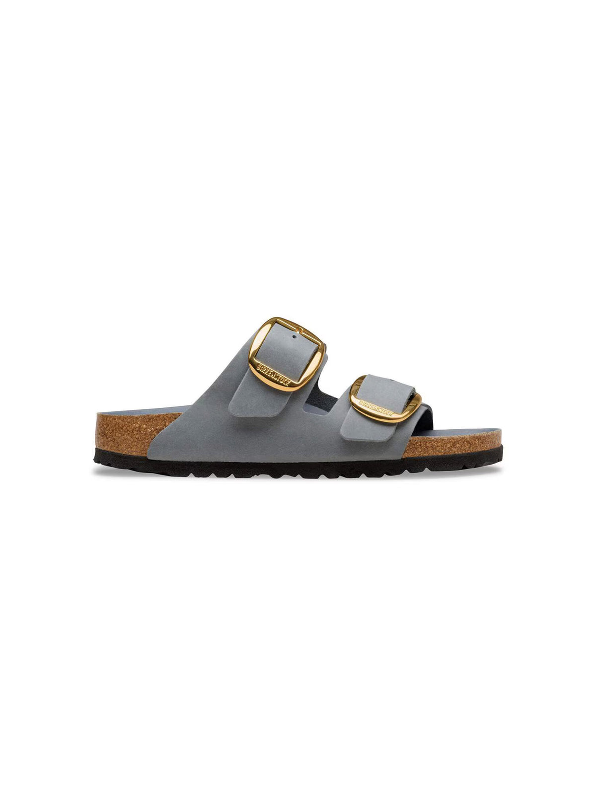 BIRKENSTOCK Arizona Big Buckle in Oiled Leather Basalt Gray Narrow