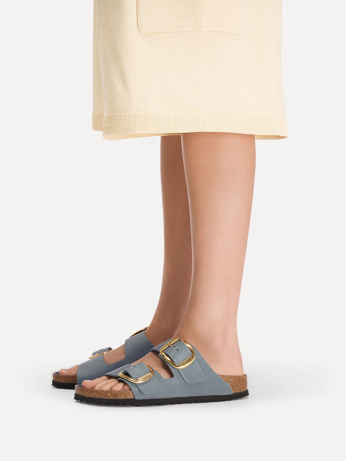 BIRKENSTOCK Arizona Big Buckle in Oiled Leather Basalt Gray Narrow