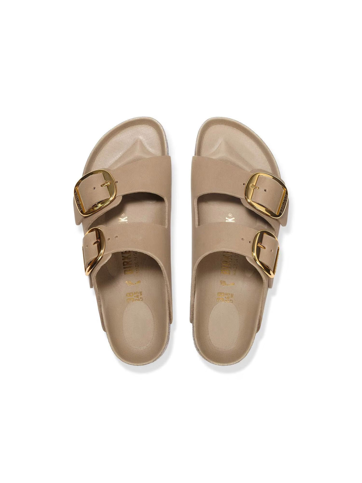 BIRKENSTOCK Arizona Big Buckle in Oiled Leather Tobacco Brown