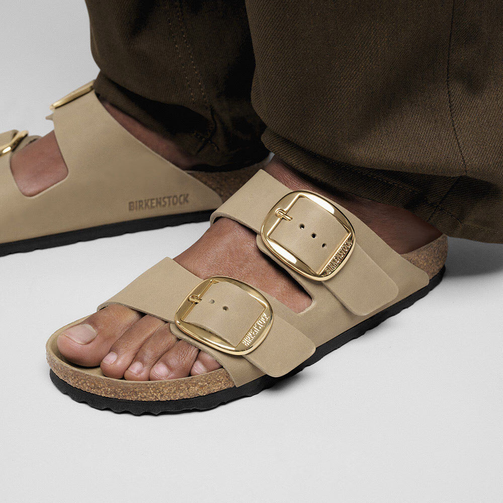 BIRKENSTOCK Arizona Big Buckle in Oiled Leather Tobacco Brown