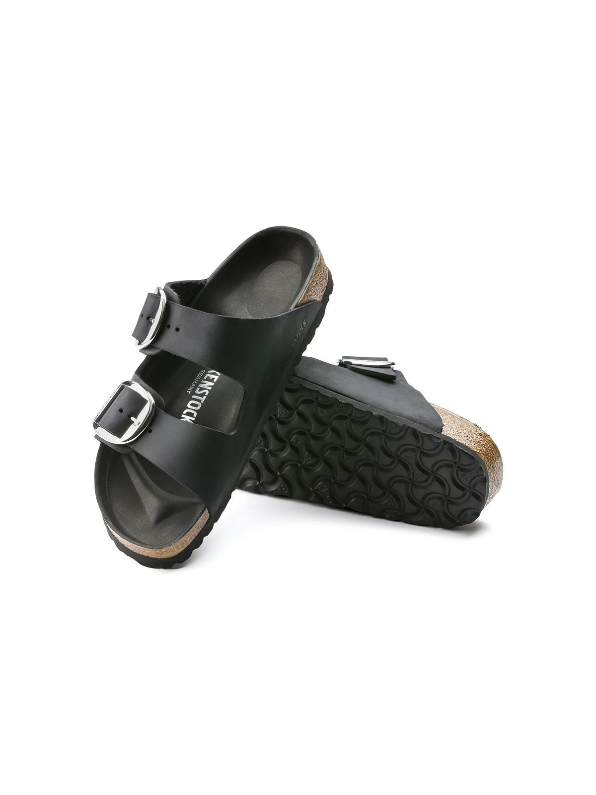 BIRKENSTOCK Arizona Big Buckle Sandal Black Oiled Leather