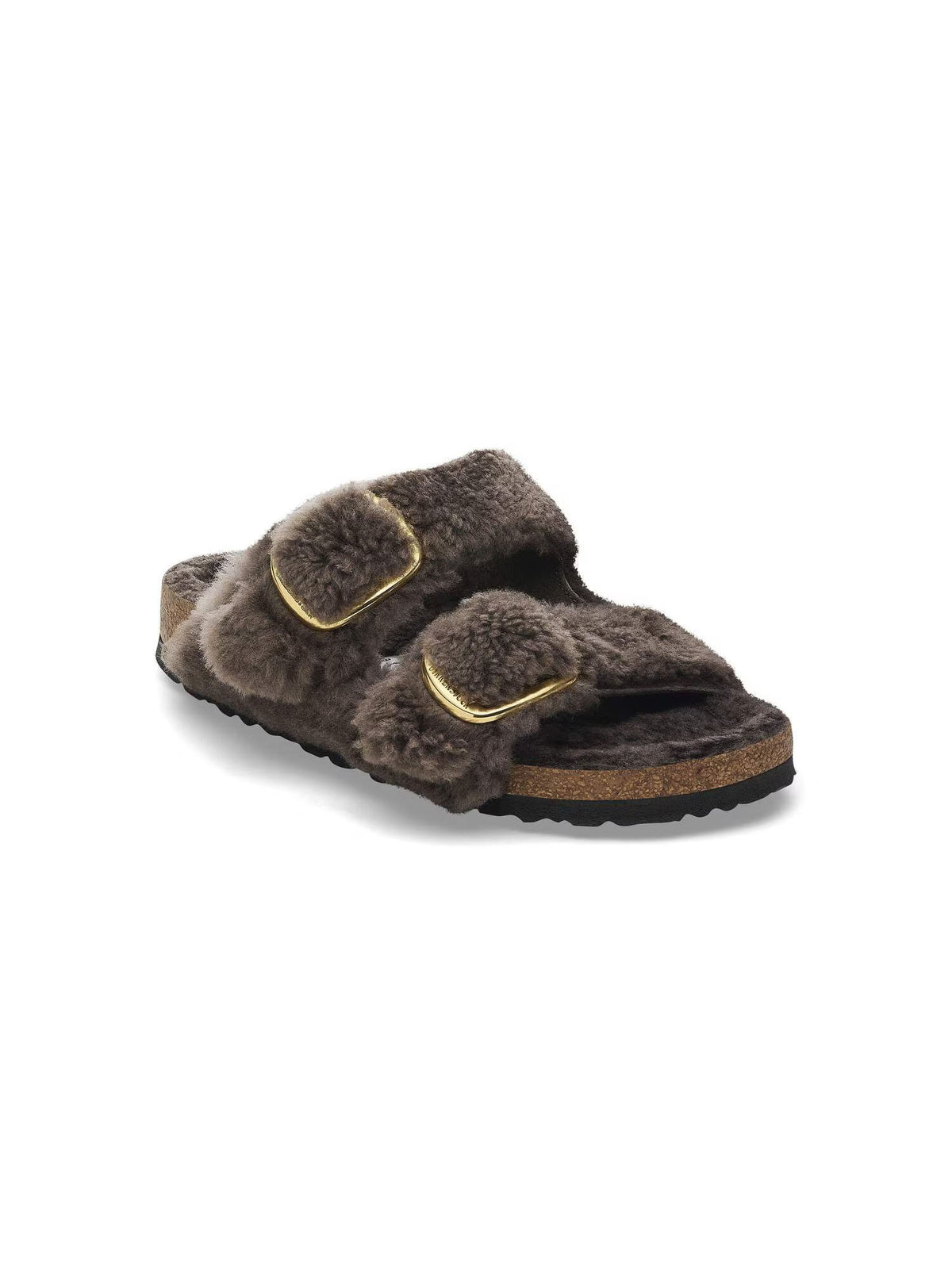 BIRKENSTOCK Arizona Big Buckle in Shearling Concrete Gray