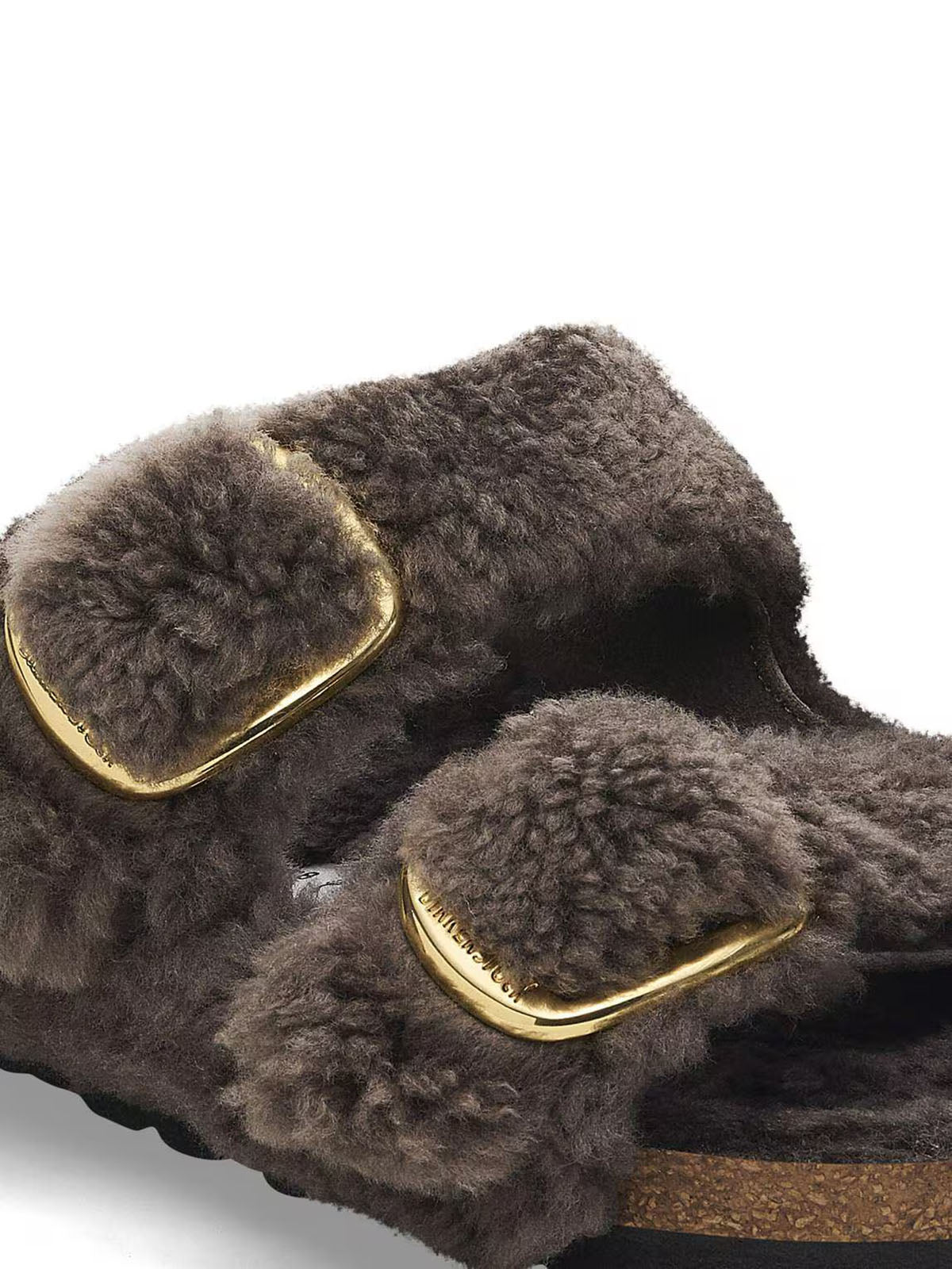 BIRKENSTOCK Arizona Big Buckle in Shearling Concrete Gray