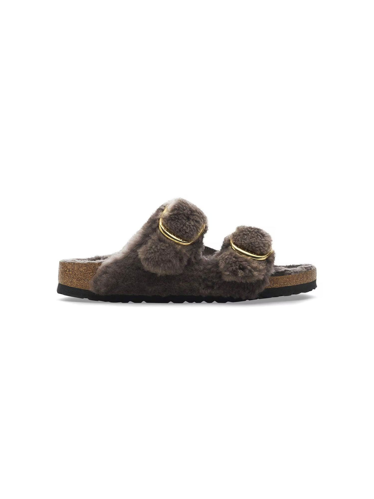 BIRKENSTOCK Arizona Big Buckle in Shearling Concrete Gray