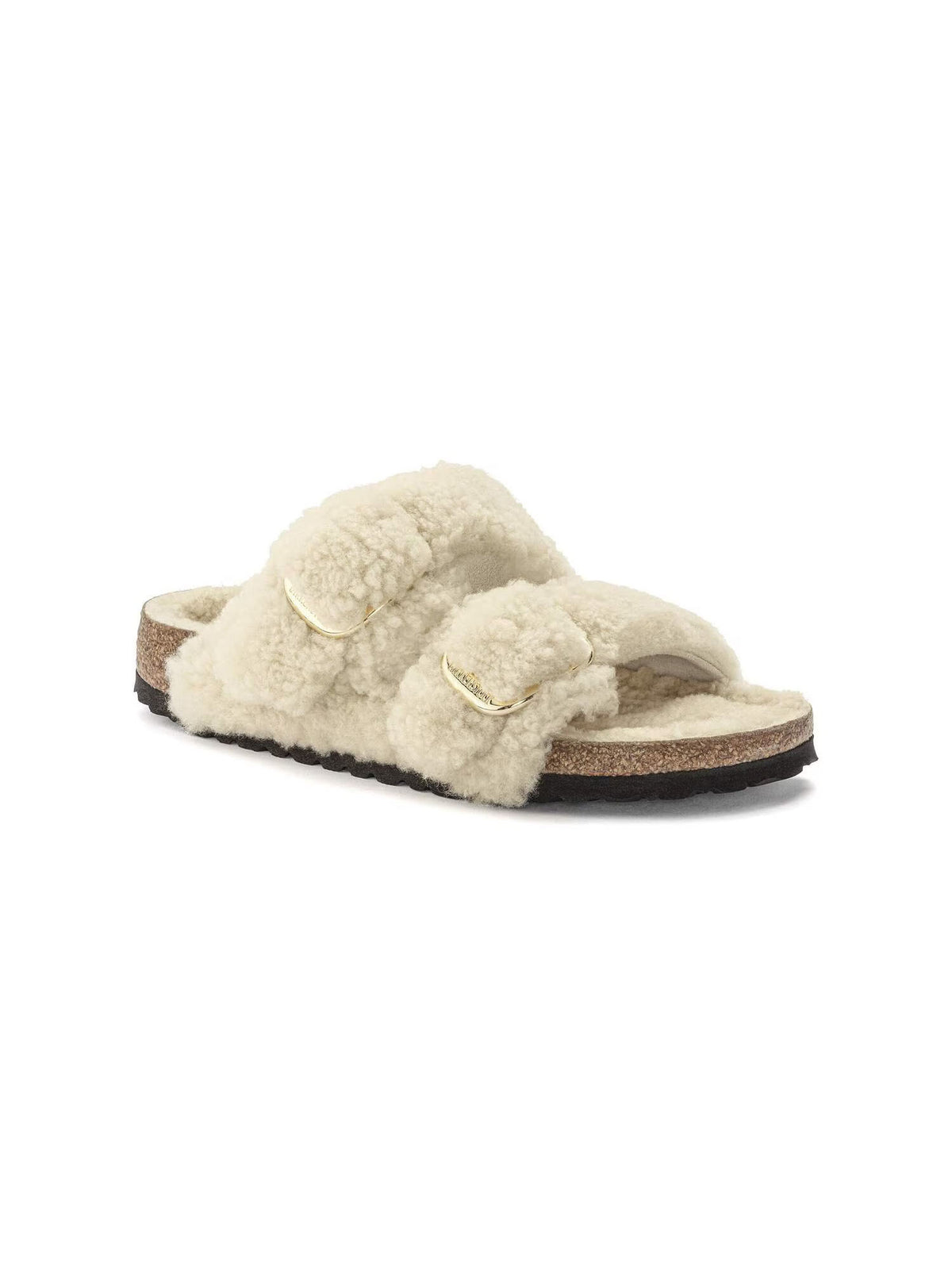 BIRKENSTOCK Arizona Big Buckle in Shearling Teddy Eggshell Narrow