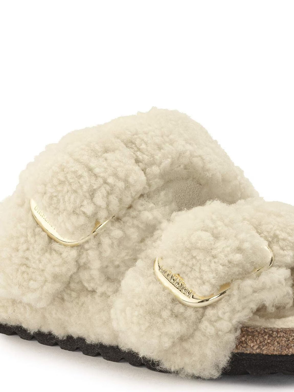 BIRKENSTOCK Arizona Big Buckle in Shearling Teddy Eggshell Narrow