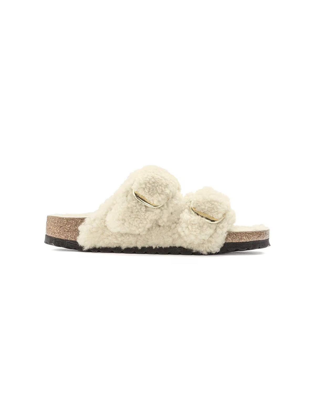 BIRKENSTOCK Arizona Big Buckle in Shearling Teddy Eggshell Narrow