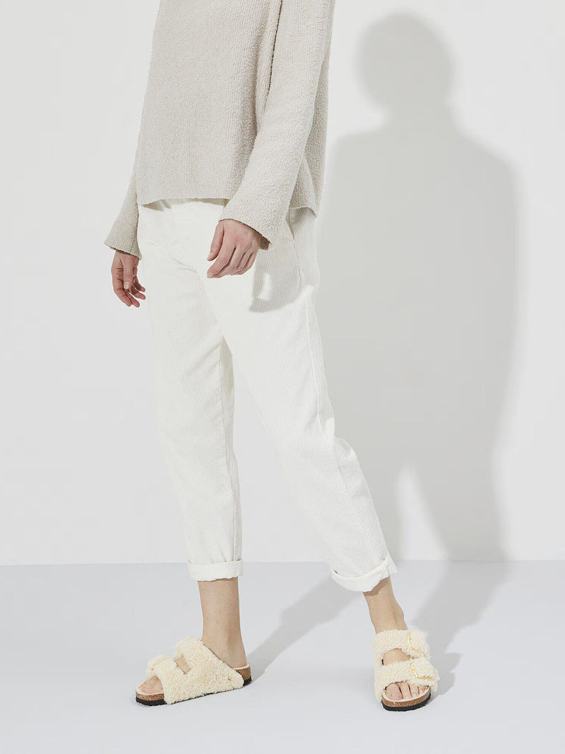 BIRKENSTOCK Arizona Big Buckle in Shearling Teddy Eggshell Narrow