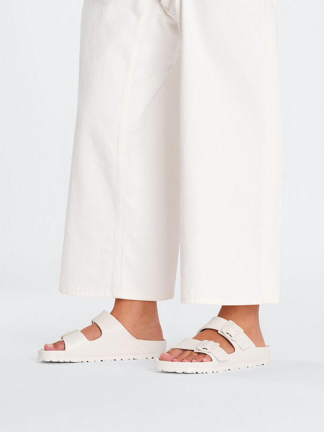 birkenstock arizona essentials eva sandal in eggshell