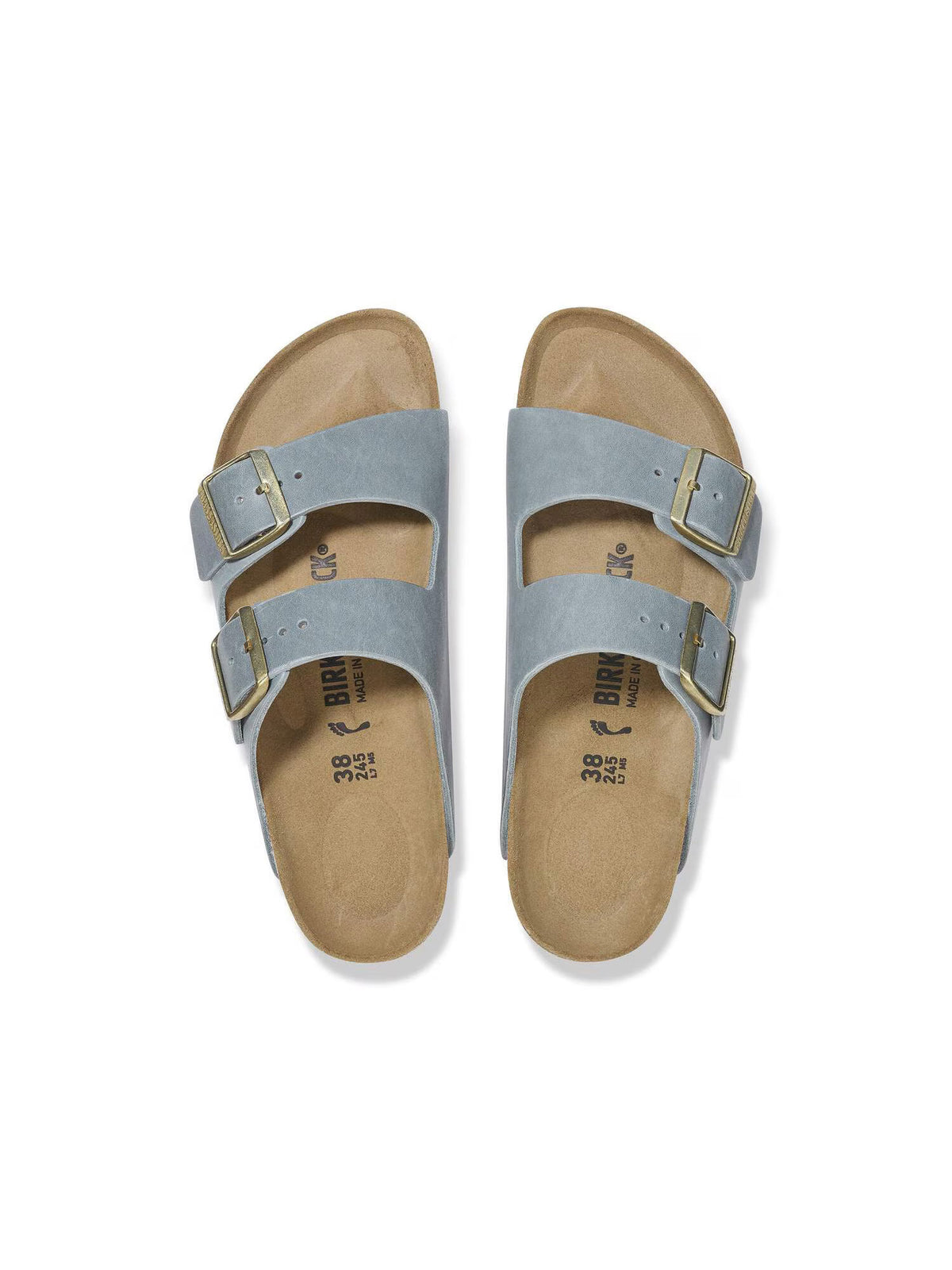 BIRKENSTOCK Arizona in Oiled Leather Basalt Gray