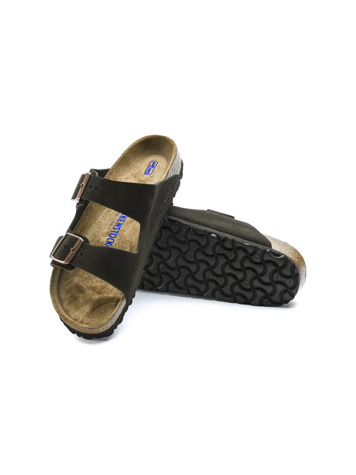 BIRKENSTOCK Arizona Soft Footbed Suede Leather Mocha Regular