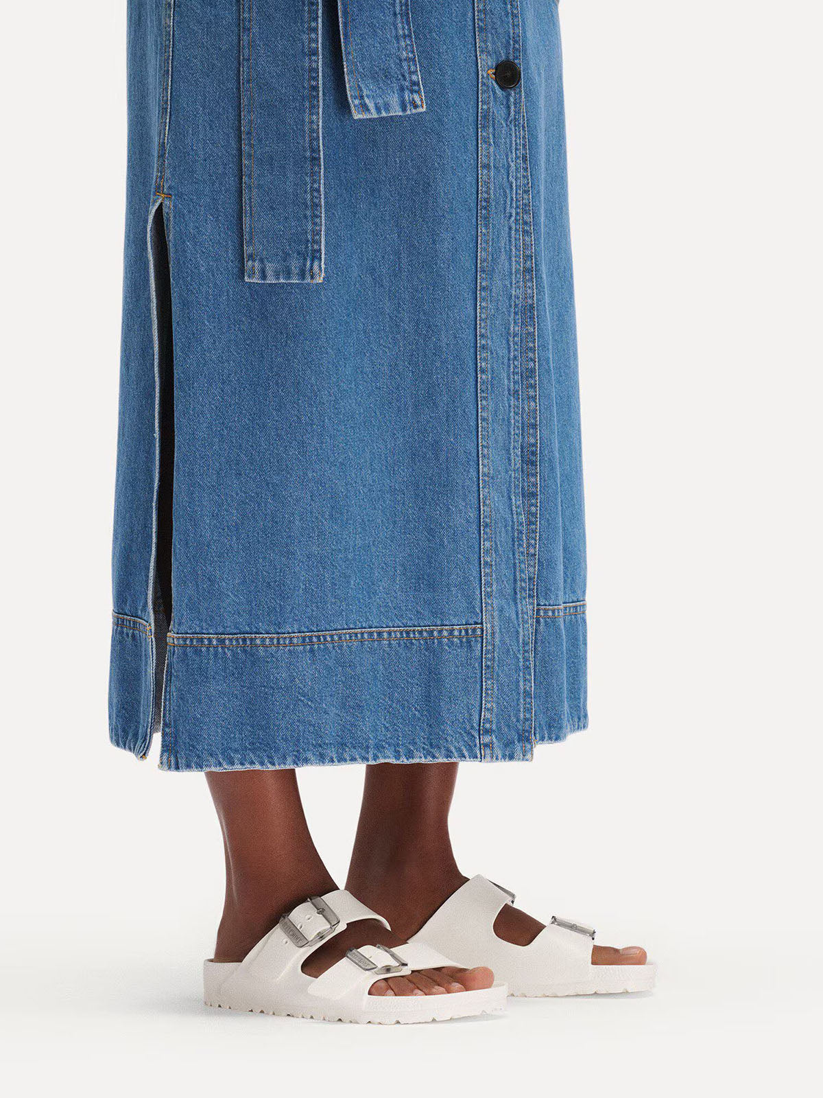 BIRKENSTOCK Arizona Essentials Stealth Buckle in EVA White Narrow