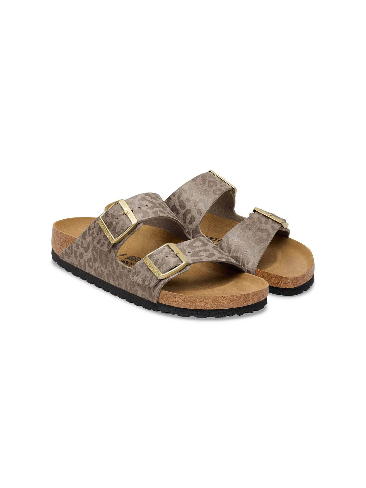 BIRKENSTOCK Arizona Synthetic Leopard Grey Taupe Regular/Narrow