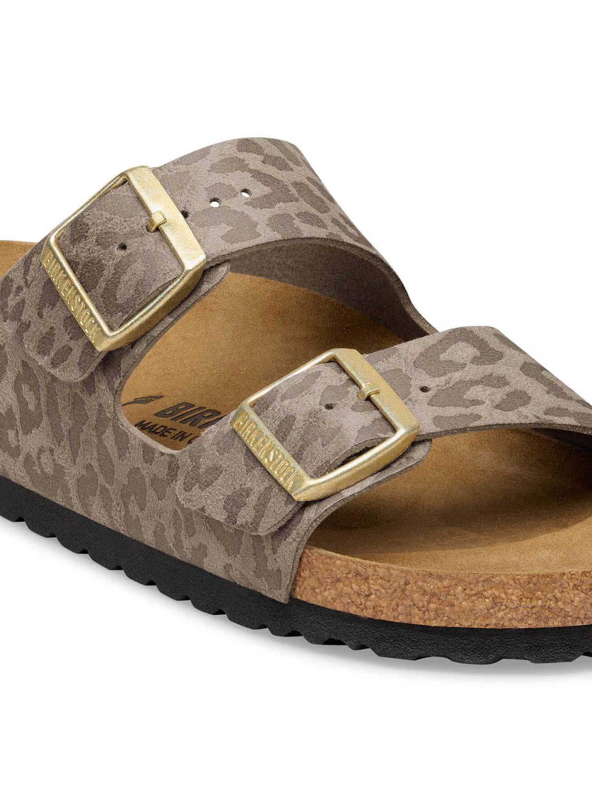 BIRKENSTOCK Arizona Synthetic Leopard Grey Taupe Regular/Narrow