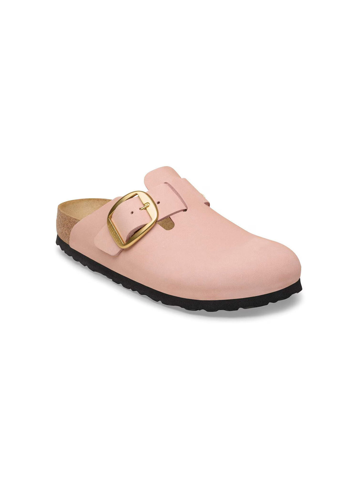 BIRKENSTOCK Boston Big Buckle in Nubuck Leather Soft Pink Narrow