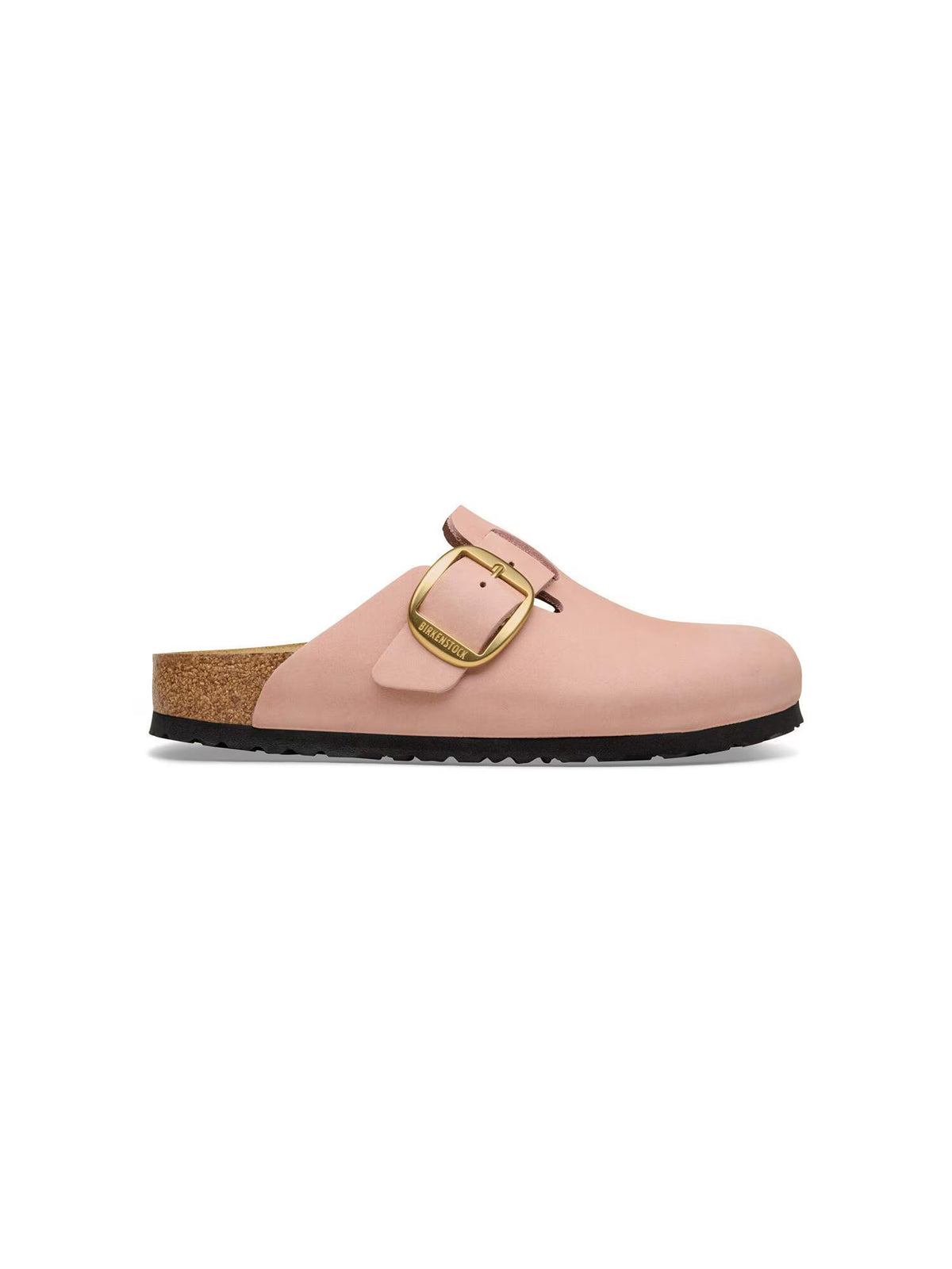 BIRKENSTOCK Boston Big Buckle in Nubuck Leather Soft Pink Narrow