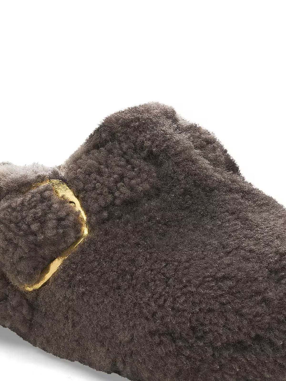 BIRKENSTOCK Boston Big Buckle in Shearling Concrete Gray