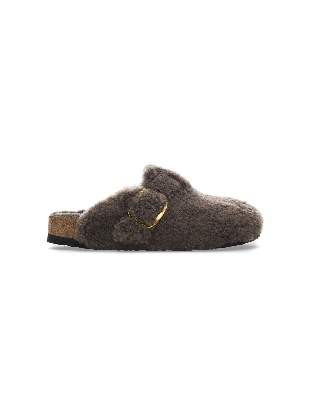 BIRKENSTOCK Boston Big Buckle in Shearling Concrete Gray