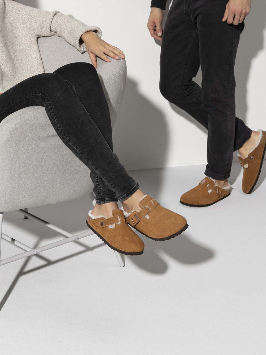 BIRKENSTOCK Boston: Shearling Suede – Bliss - Main Image