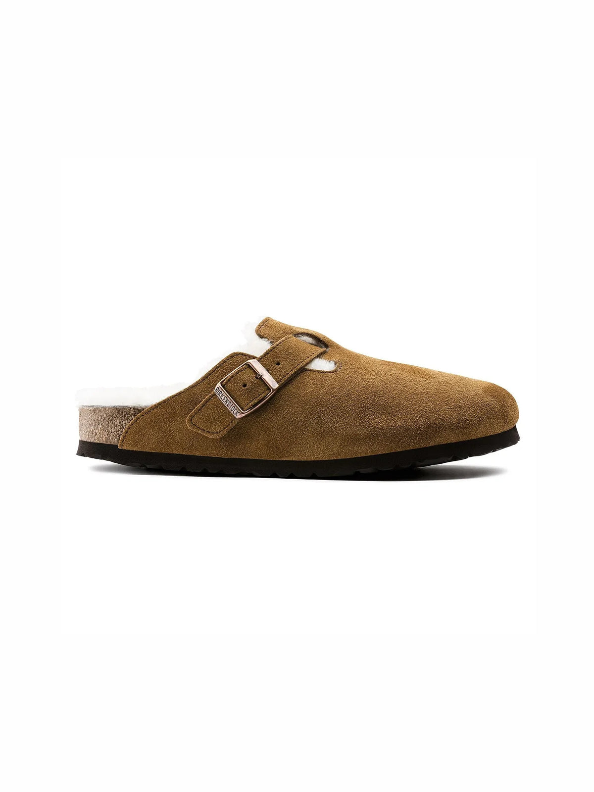 BIRKENSTOCK Boston Clog Shearling Suede Mink