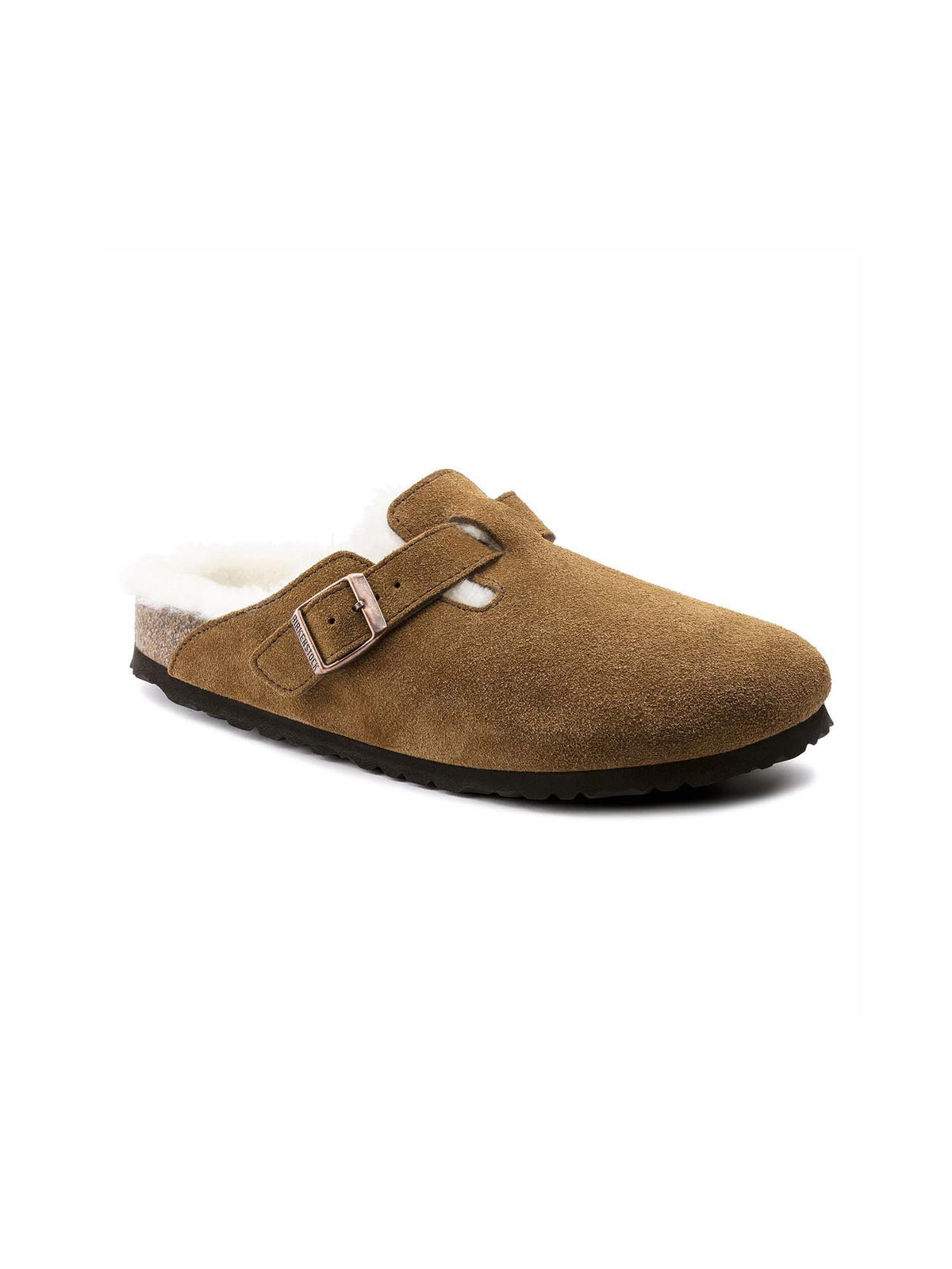 BIRKENSTOCK Boston Clog Shearling Suede Mink