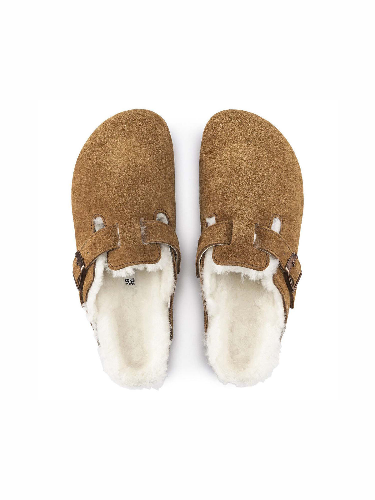 BIRKENSTOCK Boston Clog Shearling Suede Mink