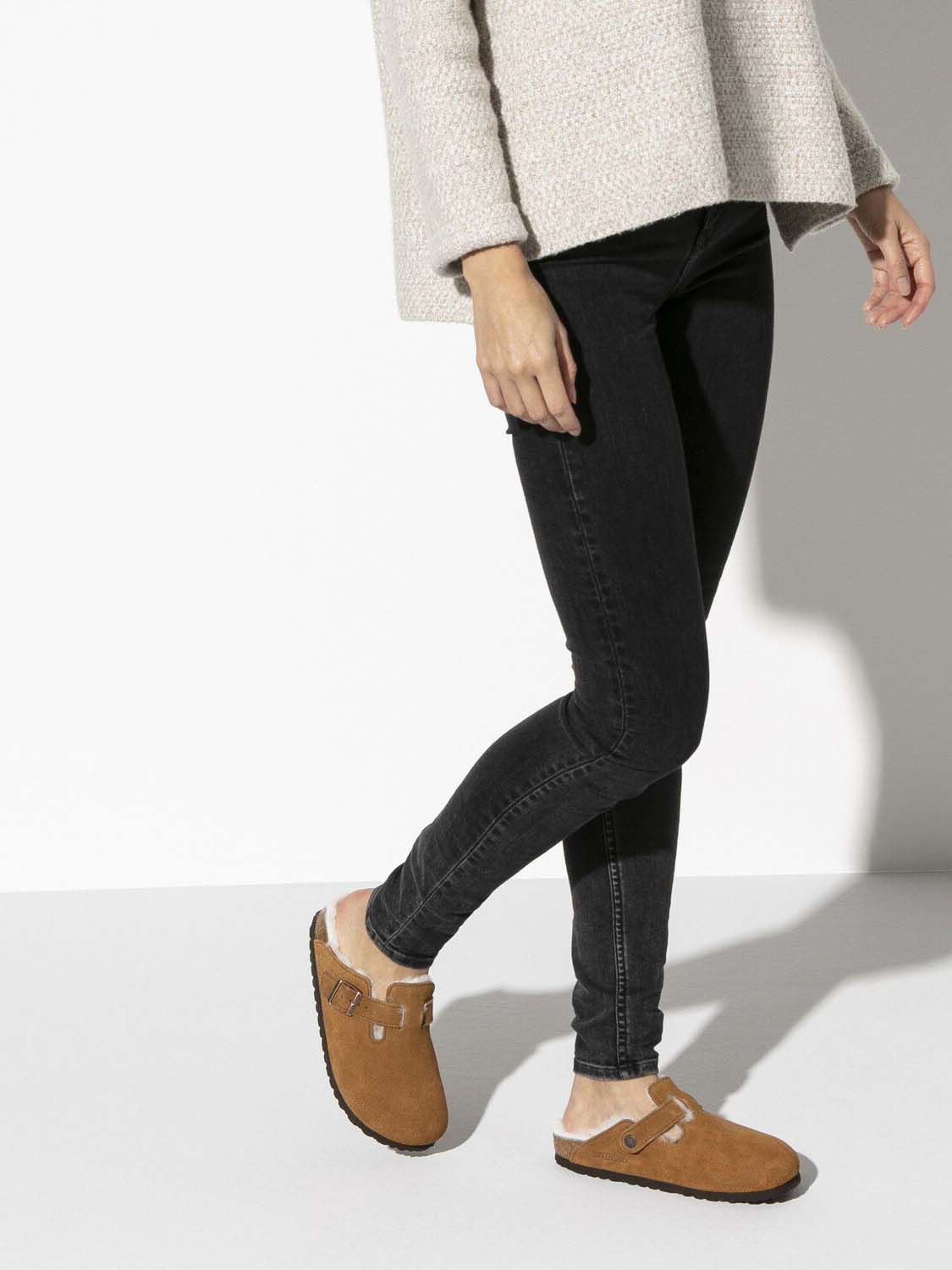 BIRKENSTOCK Boston: Shearling Suede – Bliss