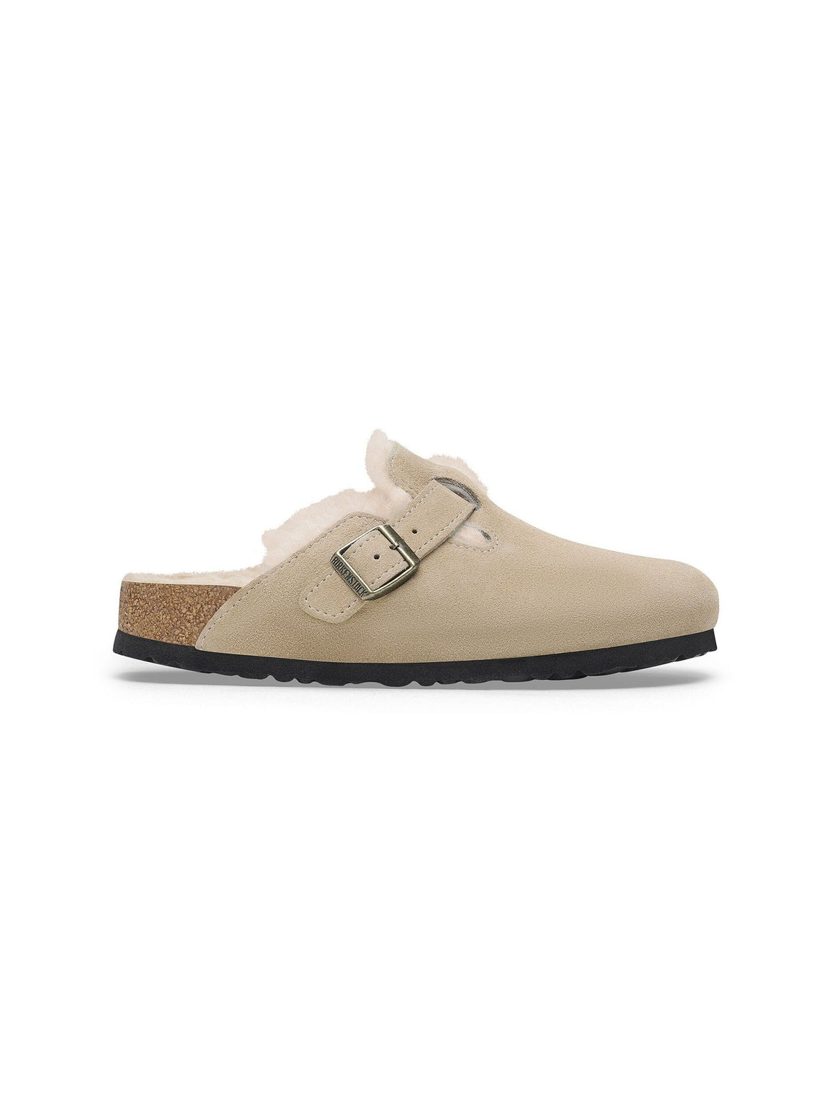 BIRKENSTOCK Boston Shearling Suede Taupe Narrow