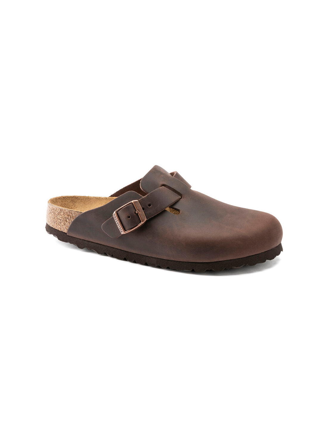 birkenstock boston clog soft footbed in oiled leather habana narrow