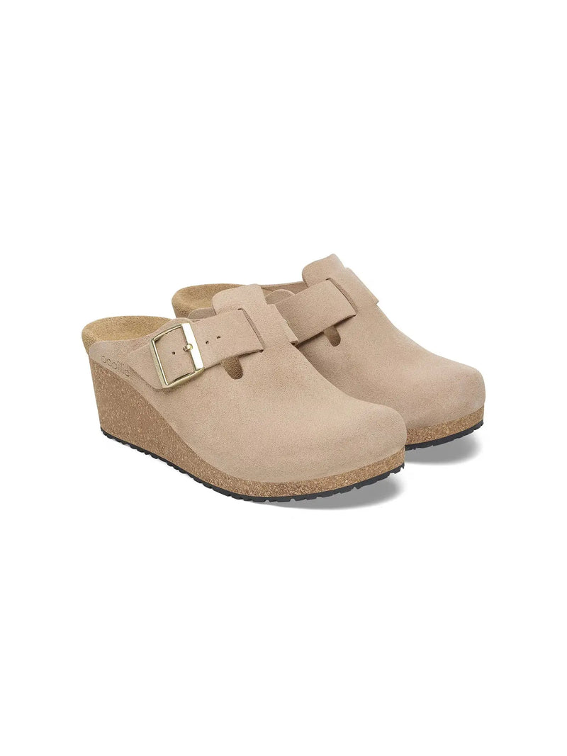 BIRKENSTOCK Fanny Suede Leather Warm Sand Narrow